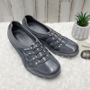 Skechers Gray Suede Casual Sneakers Sz 8.5